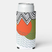 抽象芸術半モダン世紀 スリム缶クーラー (Seltzer正面)
