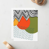 抽象芸術半モダン世紀 ノートカード (正面/裏面インサイチュ)