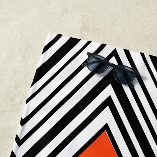 抽象芸術半モダン世紀 ビーチタオル (インサイチュ)