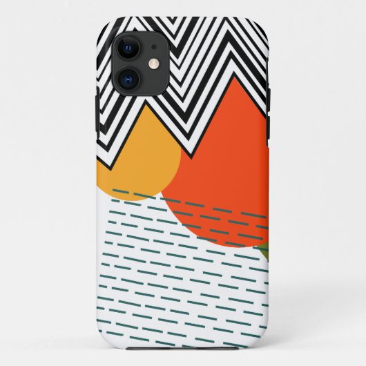 抽象芸術半モダン世紀 Case-Mate iPhoneケース (裏面)