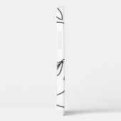 抽象芸術単線顔パターン Case-Mate iPhoneケース (裏面 / 右)