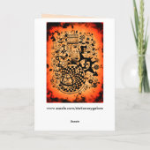 抽象芸術占星グリーティングカード シーズンカード (裏面)