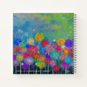 抽象芸術印象派の花のフィールドSketchまたは ノートブック (裏面)
