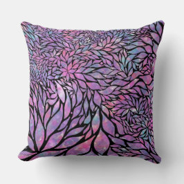 抽象芸術印象派葉 クッション