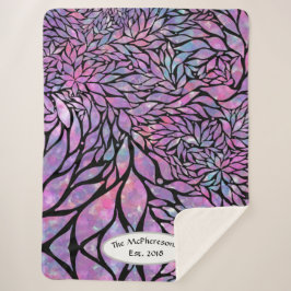 抽象芸術印象派葉 シェルパブランケット