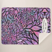 抽象芸術印象派葉 シェルパブランケット (正面(横))