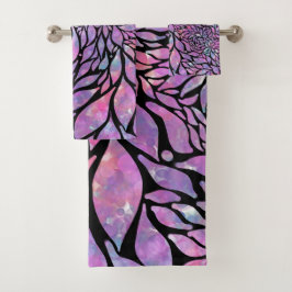 抽象芸術印象派葉 バスタオルセット