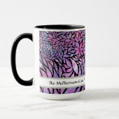 抽象芸術印象派葉 マグカップ (左)