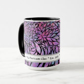 抽象芸術印象派葉 マグカップ (正面左)