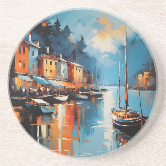 抽象芸術印象港 コースター (正面)