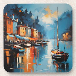 抽象芸術印象港 コースター