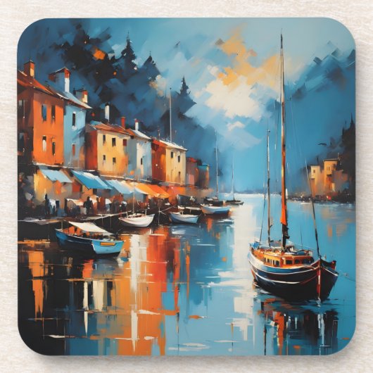抽象芸術印象港 コースター (正面)