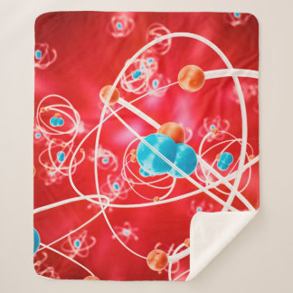 抽象芸術原子背景,モレクの化学モデル シェルパブランケット