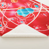 抽象芸術原子背景,モレクの化学モデル シェルパブランケット (3/4)