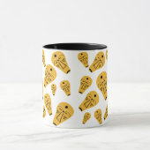 抽象芸術原生部族タトゥーマスク マグカップ (中央)