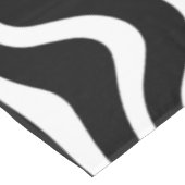 抽象芸術反り黒と白線-カスタマイズ可能 テーブルクロス (アングル)