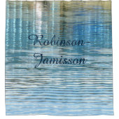 抽象芸術反射シャワーカーテンハイフン付き名前 シャワーカーテン (正面)