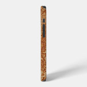 抽象芸術古グランジ壁背景抽象、抽象 iPhoneケース (左側面)