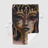 抽象芸術古代エジプト人女性 ゴルフタオル (インサイチュ)