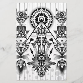 抽象芸術古代先住民インディアン部族