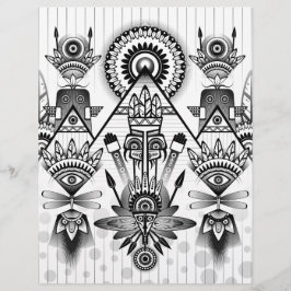 抽象芸術古代先住民インディアン部族