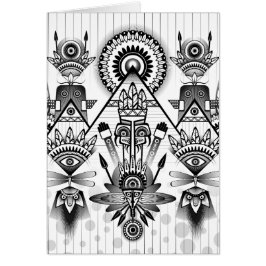 抽象芸術古代先住民インディアン部族