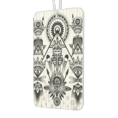 抽象芸術古代先住民インディアン部族 カーエアーフレッシュナー (左)