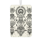 抽象芸術古代先住民インディアン部族 カーエアーフレッシュナー (裏面)