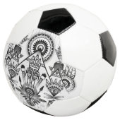 抽象芸術古代先住民インディアン部族 サッカーボール (3/4)