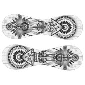 抽象芸術古代先住民インディアン部族 ソフトボール (パネル)