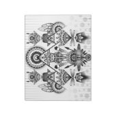 抽象芸術古代先住民インディアン部族 ノートパッド (回転)