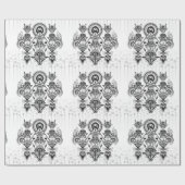 抽象芸術古代先住民インディアン部族 ラッピングペーパー (フラット)