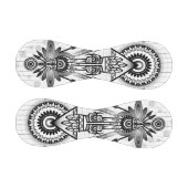 抽象芸術古代先住民インディアン部族 野球ボール (パネル)