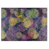 抽象芸術可愛い水玉模様サークル カッティングボード (正面)