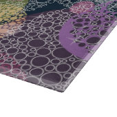 抽象芸術可愛い水玉模様サークル カッティングボード (角)