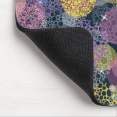 抽象芸術可愛い水玉模様サークル マウスパッド (コーナー)