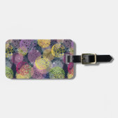抽象芸術可愛い水玉模様サークル ラゲッジタグ (正面横)