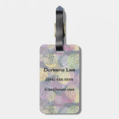 抽象芸術可愛い水玉模様サークル ラゲッジタグ (裏面縦)