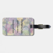 抽象芸術可愛い水玉模様サークル ラゲッジタグ (裏面横)