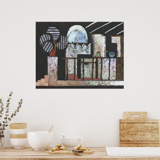 抽象芸術台 ポスター (キッチン)