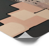 抽象芸術台 ポスター (角)