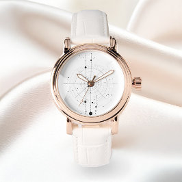 抽象芸術同心円交差線 腕時計