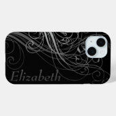 抽象芸術名の領域を持つ渦巻き旋回 Case-Mate iPhoneケース (裏面 (横))