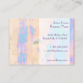 抽象芸術名刺テンプレート、ターコイズスキン 名刺 (裏面)
