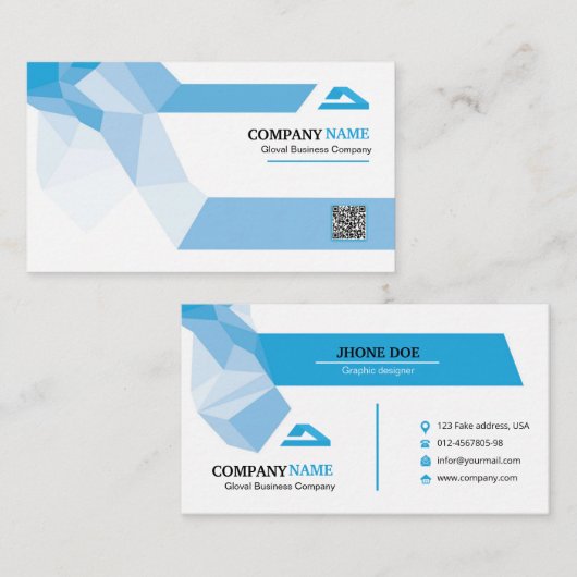 抽象芸術名刺 名刺 (正面/裏面)