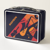 抽象芸術名前をカスタムする弁当箱 メタルランチボックス (正面)