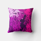 抽象芸術吹き付けモダンスタイル中の枕 クッション (裏面)