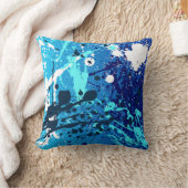 抽象芸術吹き付けモダンスタイル中の枕 クッション (ブランケット)