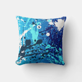 抽象芸術吹き付けモダンスタイル中の枕 クッション