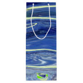 抽象芸術吹ガラスデザイン ワインギフトバッグ (裏面)